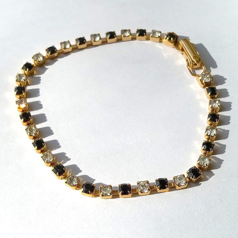 Vintage Rhinestone Tennis Bracelet